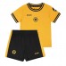 Camiseta Wolves Jorgen Strand Larsen #9 Primera Equipación Replica 2024-25 para niños mangas cortas (+ Pantalones cortos)